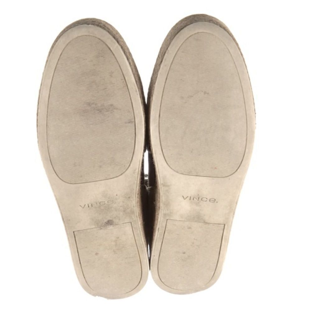 Vince Suede Taupe Platform Espadrilles Size 9 - Picture 4 of 5